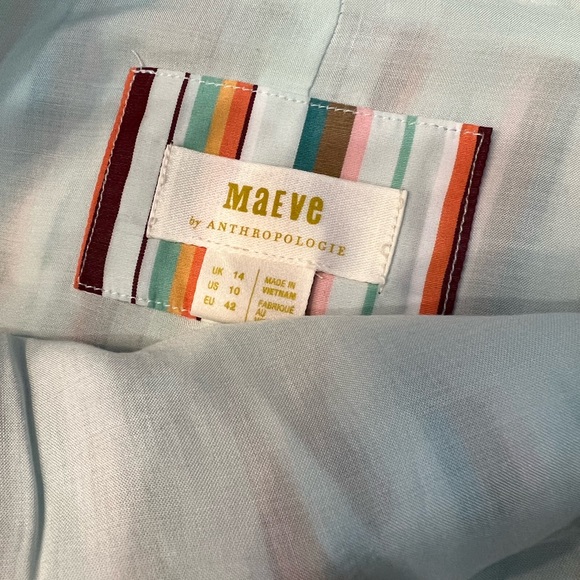 Anthropologie Maeve Square Neck Striped Midi Dress - Picture 12 of 12